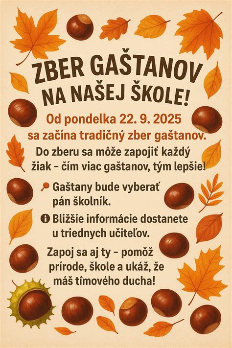 Náčrt na nakrojenie gaštanov