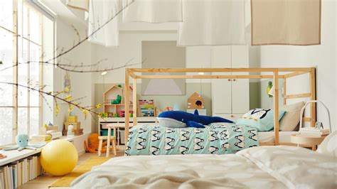 Interiér detskej izby s posteľou IKEA KURA