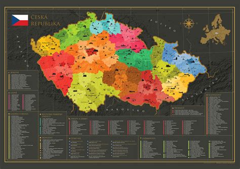 Mapa s vyznačeným pôvodom mäsa v Českej republike
