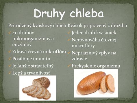 Mapa zobrazujúca rôzne druhy chleba dostupné v regióne