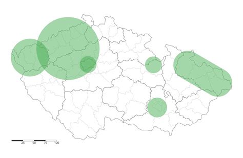 Mapa hlavných pestovateľských oblastí tekvicového oleja