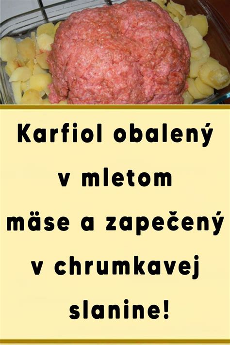 karfiol obalený v mletom mäse