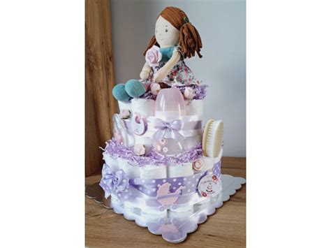 Plienková torta s hračkami a doplnkami