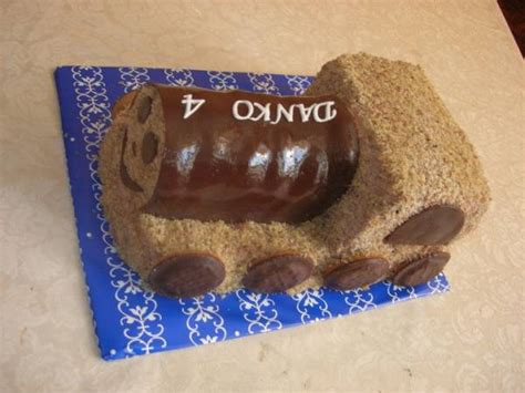 Schéma skladania torty Vláčik