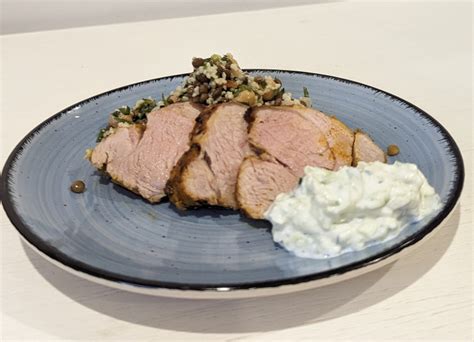 Grilovaná bravčová panenka s bylinkami