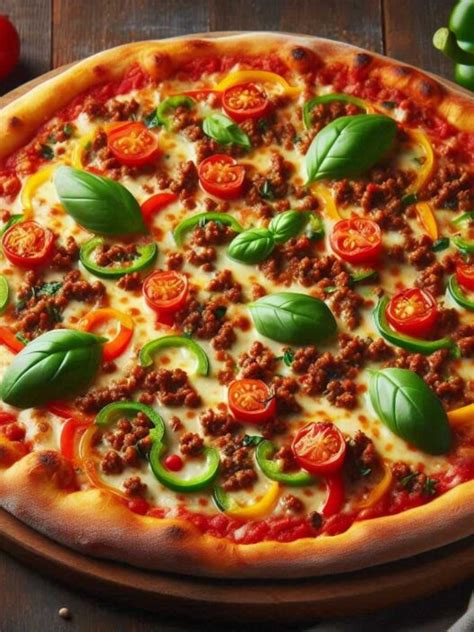 klasická pizza s mletým bravčovým mäsom