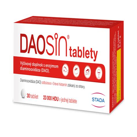 Obal výživového doplnku Daosin