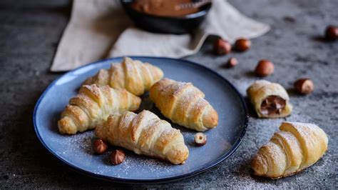 Sladké croissanty z lístkového cesta