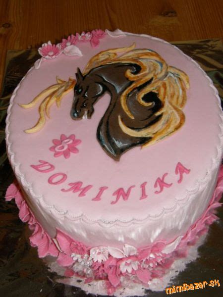 Torta s motívom koňa