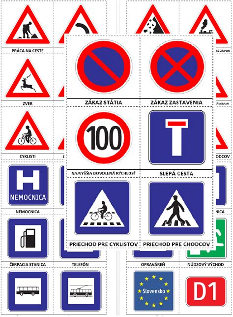 dopravné značky na torte