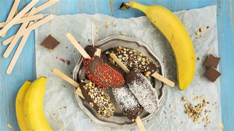 Mrazené banány pripravené na mixovanie