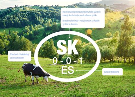 Obal mliečneho výrobku s označením SK OVÁL