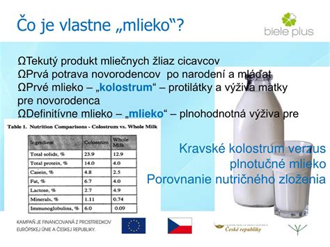 Kolostrum - prvé mlieko matky