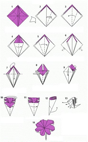 Origami kvety