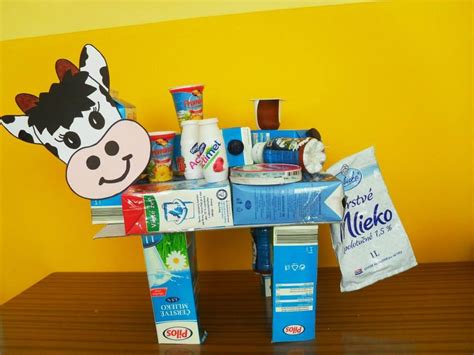 kravička z krabice od mlieka