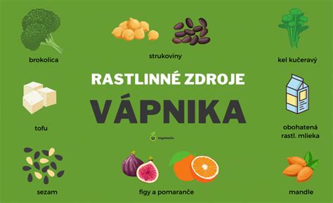 Zdroje vápnika v rastlinnej strave
