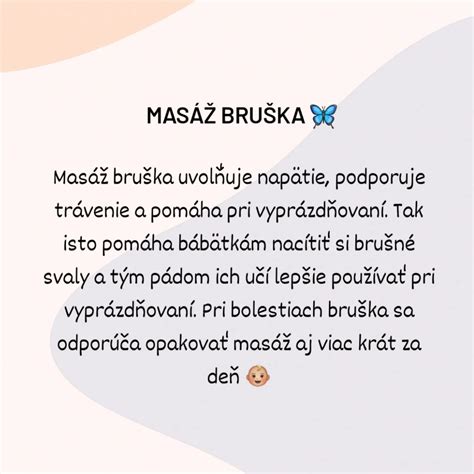 Masáž bruška bábätka