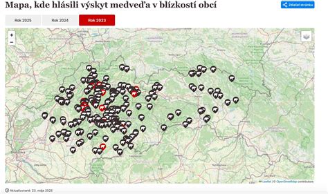 Mapa produkcie mlieka na Slovensku