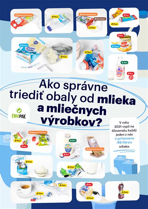 Infografika správneho triedenia obalov od mlieka