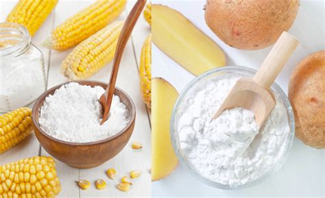 Škrobové produkty ako kukuričný škrob a zemiakový škrob