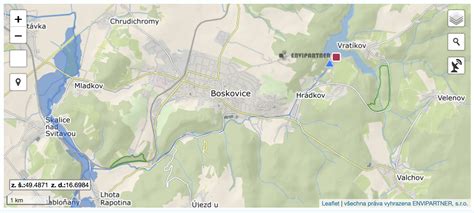 Mapa Sabinova s vyznačenými sociálnymi centrami