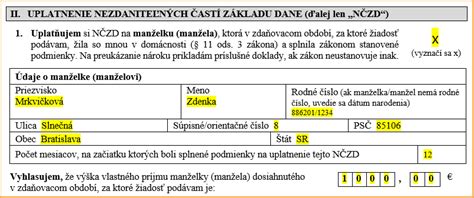 Ilustrácia znázorňujúca výpočet nezdaniteľnej časti základu dane