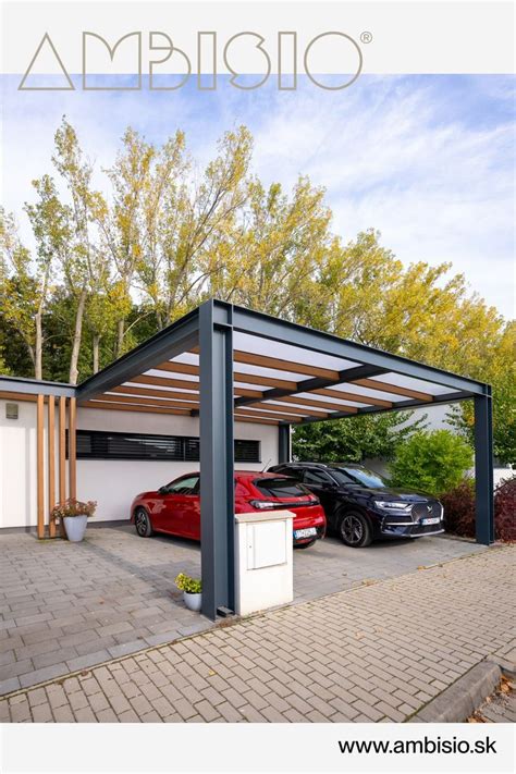moderný carport z plechu