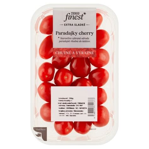 mrazené cherry paradajky