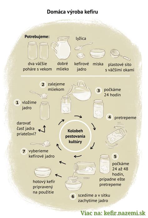Ingrediencie na výrobu domáceho kefíru