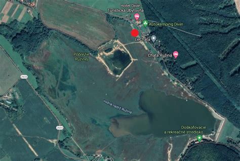 Mapa okolia obce Divín s vyznačenými zaujímavosťami