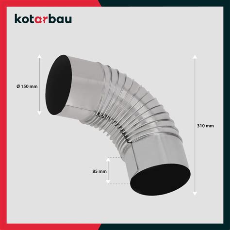 Konštrukcia kovovej rúry s priemerom 150 mm