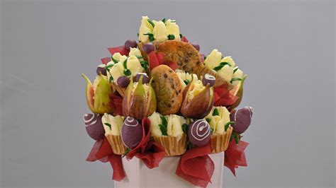 jedlá kytica z čokoládových dezertov