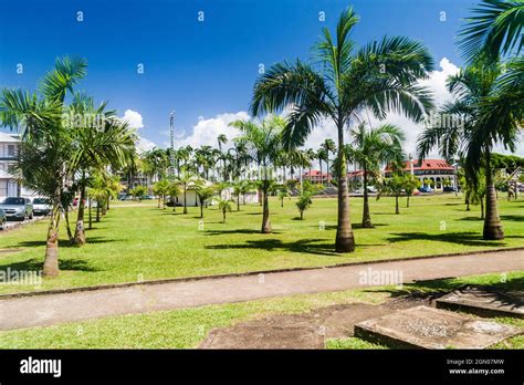 Námestie Place des Palmistes v Cayenne
