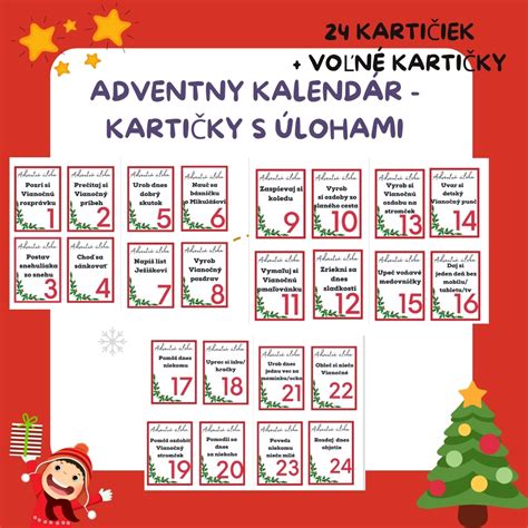 Adventný kalendár s dobrými skutkami