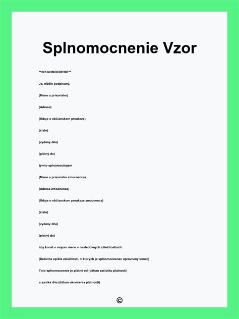 Ilustrácia procesu splnomocnenia na pošte