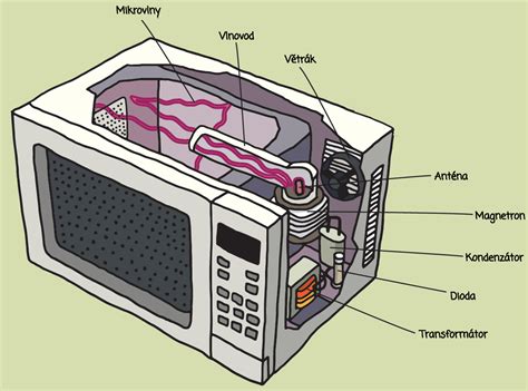 Schéma fungovania mikrovlnnej rúry