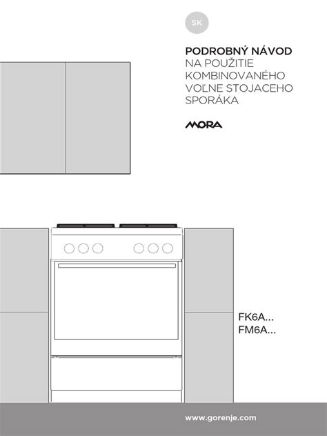 Rozmery kombinovaného sporáka Electrolux