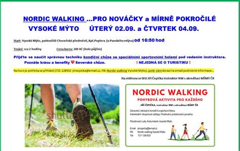 Obrázok znázorňujúci techniku Nordic walking.