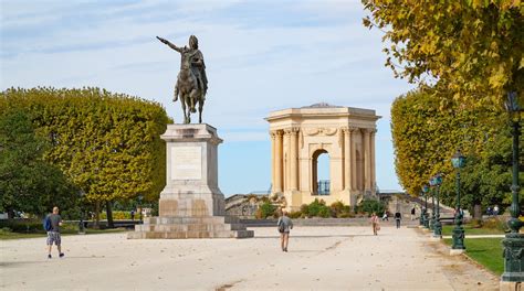 Promenade du Peyrou v Montpellier