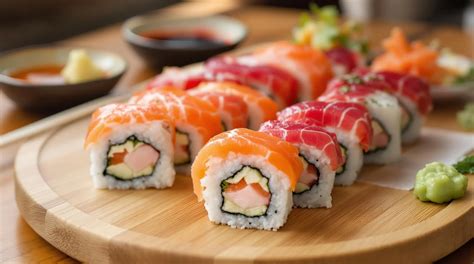 surová ryba sushi