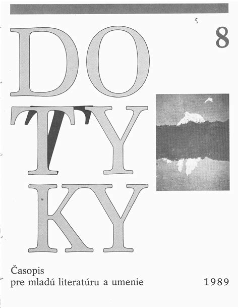 obálka časopisu Dotyky