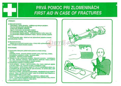 Schéma prvej pomoci pri zlomenine