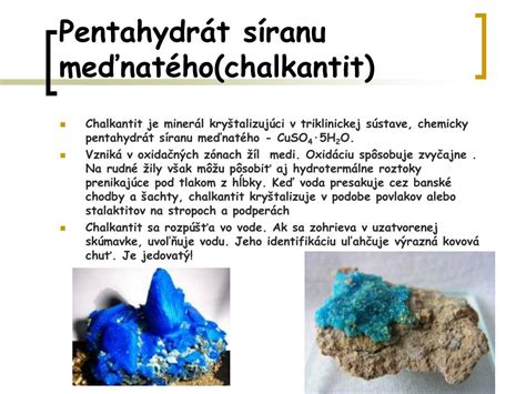 Schematický nákres molekuly síranu meďnatého