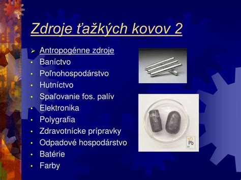 Ilustrácia hromadenia ťažkých kovov v pôde