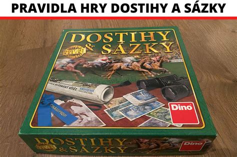 Ilustračná fotografia hracieho plánu a komponentov hry Dostihy a stávky