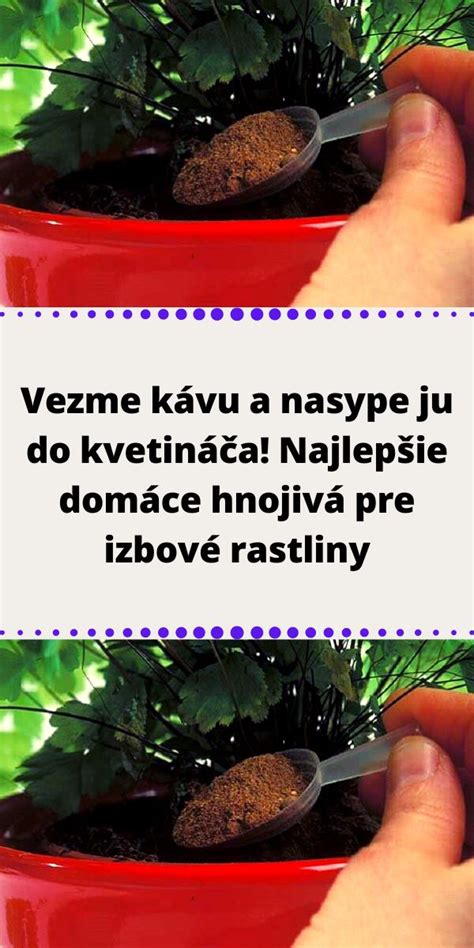 Domáce hnojivá pre rastliny