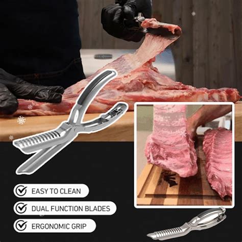 Ilustrácia odstraňovania membrány z bravčových rebier