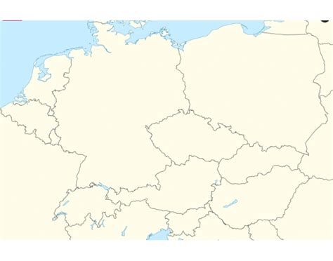 Mapa strednej Európy s vyznačenými krajinami, kde je tradičná kuchyňa založená na kapuste a mäse