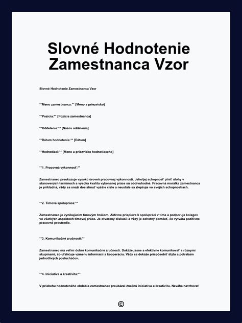 Štruktúra hodnotenia žiaka