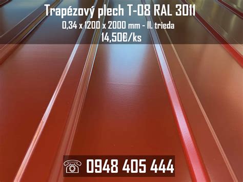 Rôzne profily trapézových plechov